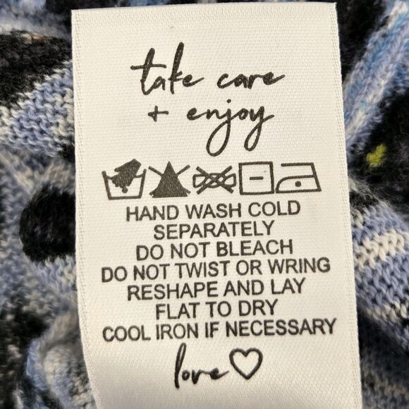 Nic Zoe Pebble Blues Knit Sweater Top Womens Size Large Leopard Fall Winter Soft - Picture 8 of 8